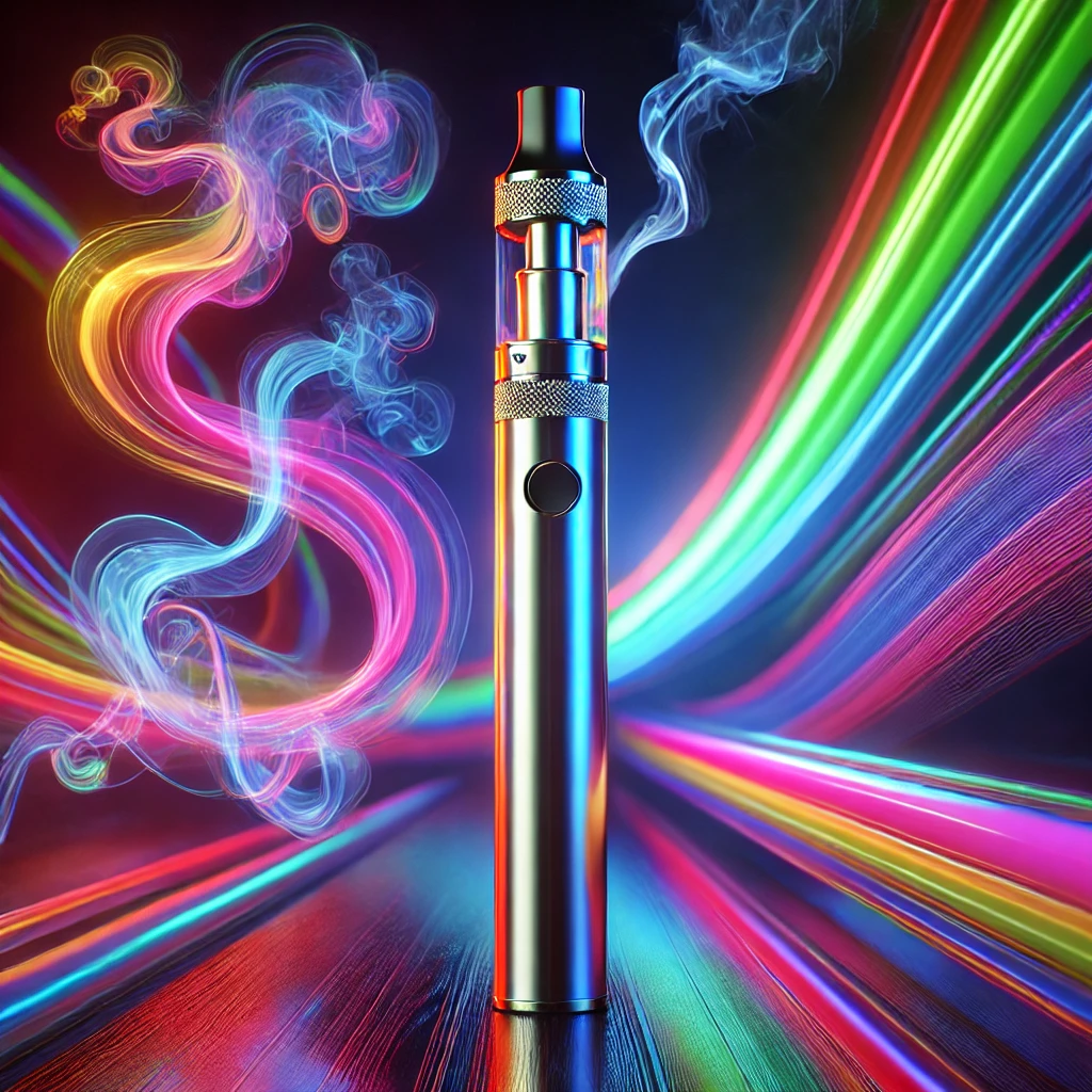 DALL·E 2024-07-05 20.23.32 - A sleek 2.0 gram vape pen emitting vapor