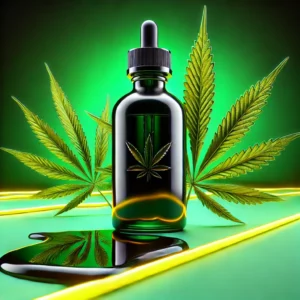 DALL·E 2024-07-05 c- A sleek bottle of cannabis syrup