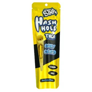 Hash Holes - THCA Rosin Core Prerolls - Berry Gelato (Indica)