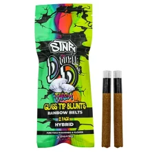 Packaging of STNR Creations Double Ds THCA Glass Tip Blunts